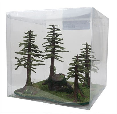Grand Central Gems MRT1 All Scale Mossy Redwood Trees -- 4 Trees 4 - 7" 10.2 - 17.8cm Tall