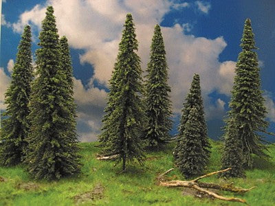 Grand Central Gems T10 All Scale Spruce Tree -- 2 to 3" 5.1 to 7.6cm pkg(15)