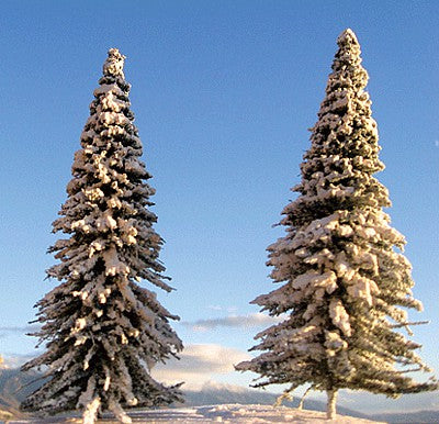 Grand Central Gems T13 All Scale Assorted Pine Trees w/Snow -- 3 to 9" 7.6 to 22.9cm pkg(7)