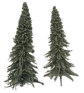 Grand Central Gems T2 All Scale Pine Trees -- 7" 17.8cm pkg(5)
