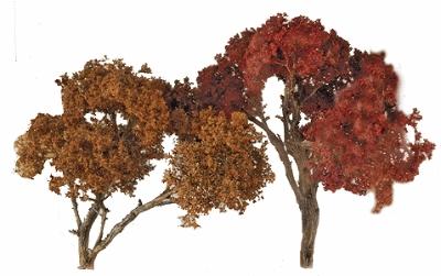 Grand Central Gems T34 All Scale Fall Hardwood Tree -- 6" pkg(2)