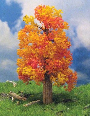 Grand Central Gems T50 All Scale Fall Maple Trees -- 5 - 8" 12.7 - 15.2cm Tall pkg(2)