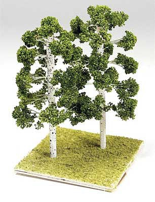 Grand Central Gems T53 All Scale Fall Birch Trees -- 3 - 4" Tall pkg(3)