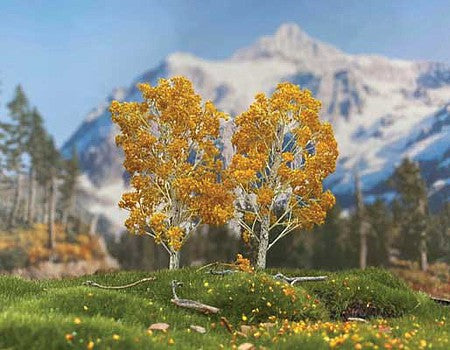 Grand Central Gems T54 All Scale Fall Birch Trees -- Medium pkg(2)