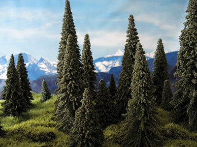 Grand Central Gems T6 All Scale Pine Trees -- 2 to 3" 5.1 to 7.6cm pkg(6)