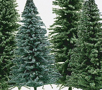 Grand Central Gems T9 All Scale Spruce Trees -- 5" 12.7cm pkg(10)