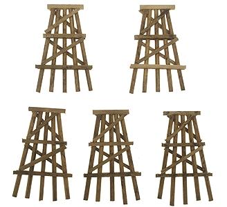 Grand Central Gems TB8 N Scale Wood Trestle Bents - Assembled -- Medium, 2 1/2" Tall pkg(5)