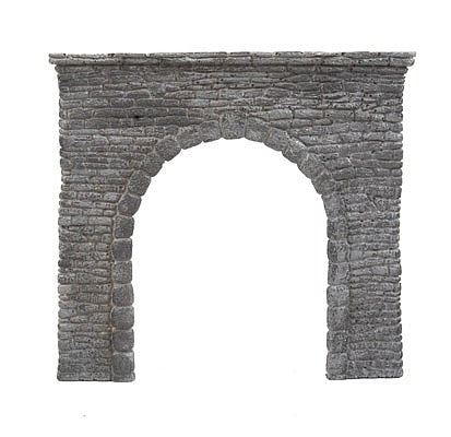 Grand Central Gems TPR3 HO Scale Brick Tunnel Portal -- Medium 4-1/2 x 4-1/2" (Weathered Resin Casting)
