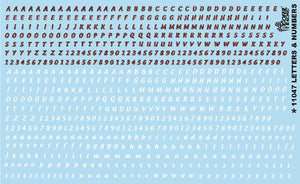 Gofer Racing 11047 1/24-1/25 Red & White Letters & Numbers