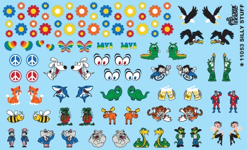 Gofer Racing 11053 1/24-1/25 Silly Stuff - Daisies, Animals, Eyes, etc.