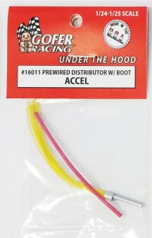 Gofer Racing 16011 1/24-1/25 Accel Prewired Distributor w/Aluminum Plug & Boot
