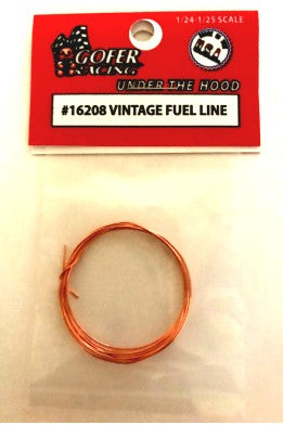 Gofer Racing 16208 1/24-1/25 Vintage Copper Fuel Line