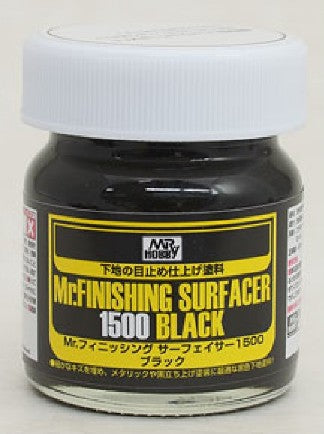 Mr Hobby Paints 288 Mr. Finishing Surfacer 1500 Black 40ml Bottle (6/Bx)
