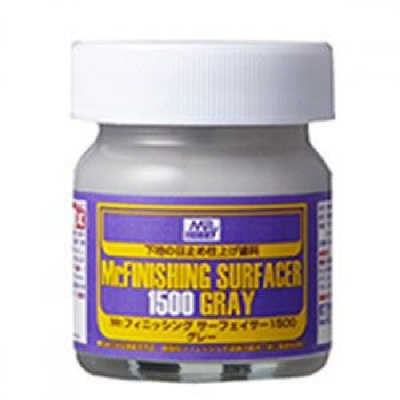 Mr Hobby Paints 289 Mr. Finishing Surfacer 1500 Gray 40ml Bottle (6/Bx)