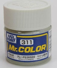 Mr Hobby Paints 311 Lacquer Based Semi-Gloss Gray FS36622 10ml Bottle (6/Bx)