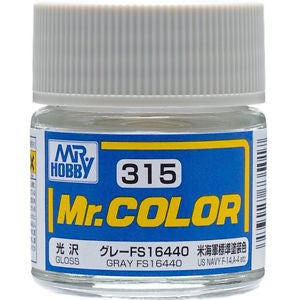 Mr Hobby Paints 315 Lacquer Based Gloss Gray FS16440 10ml Bottle (6/Bx)