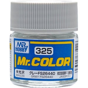 Mr Hobby Paints 325 Lacquer Based Semi-Gloss Gray FS26440 10ml Bottle (6/Bx)