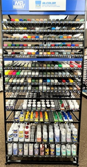 Mr Hobby Paints 5000 Mr Hobby Gunze Paint Deal w/FREE Rack (Consists of 169 colors, 9 metallics, 23 auxiliaries, 20 sprays)