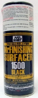 Mr Hobby Paints 526 Mr. Finishing Surfacer 1500 Black 170ml (Spray)