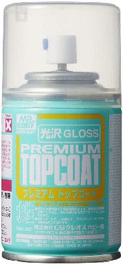 Mr Hobby Paints 601 Mr. Premium Top Coat Gloss 88ml (Spray)