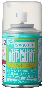 Mr Hobby Paints 603 Mr. Premium Top Coat Flat 88ml (Spray)
