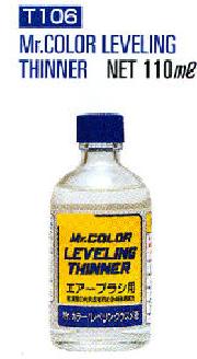 Mr Hobby Paints T106 Mr. Color Leveling Thinner 110ml Glass Bottle (12/Bx)