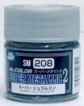 Mr Hobby Paints SM208 Super Metallic 2 Duralumin Lacquer 10ml Bottle (6/Bx)