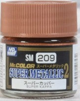 Mr Hobby Paints SM209 Super Metallic 2 Copper Lacquer 10ml Bottle (6/Bx)