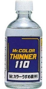 Mr Hobby Paints T102 Thinner 110ml Glass Bottle (12/Bx)