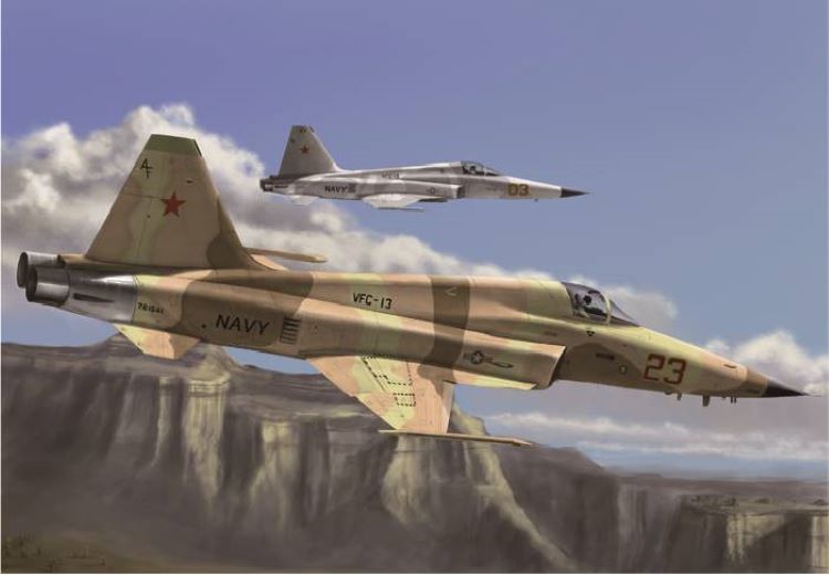 Hobby Boss 80207 1/72 F5E Tiger II Fighter (Easy Assembly)