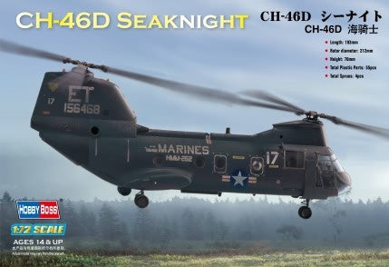 Hobby Boss 87213 1/72 CH46D Sea Knight Helicopter