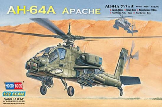 Hobby Boss 87218 1/72 AH64A Apache Attack Helicopter