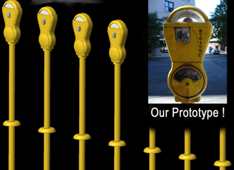 Hi-Tech Details 3004 N Yellow Parking Meters (14)