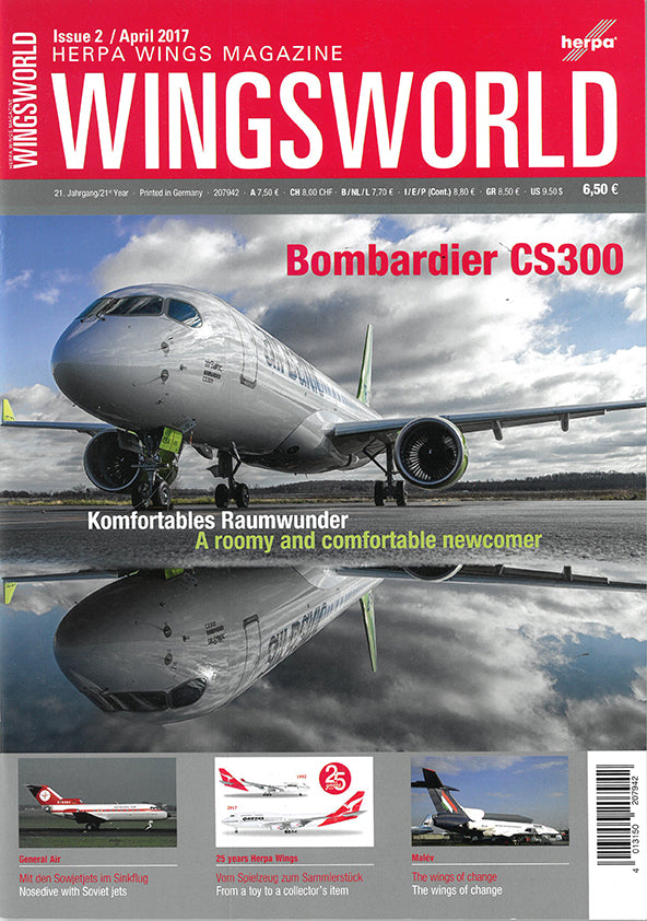 Herpa Wings HE207942 Wingsworld Magazine 2/2017