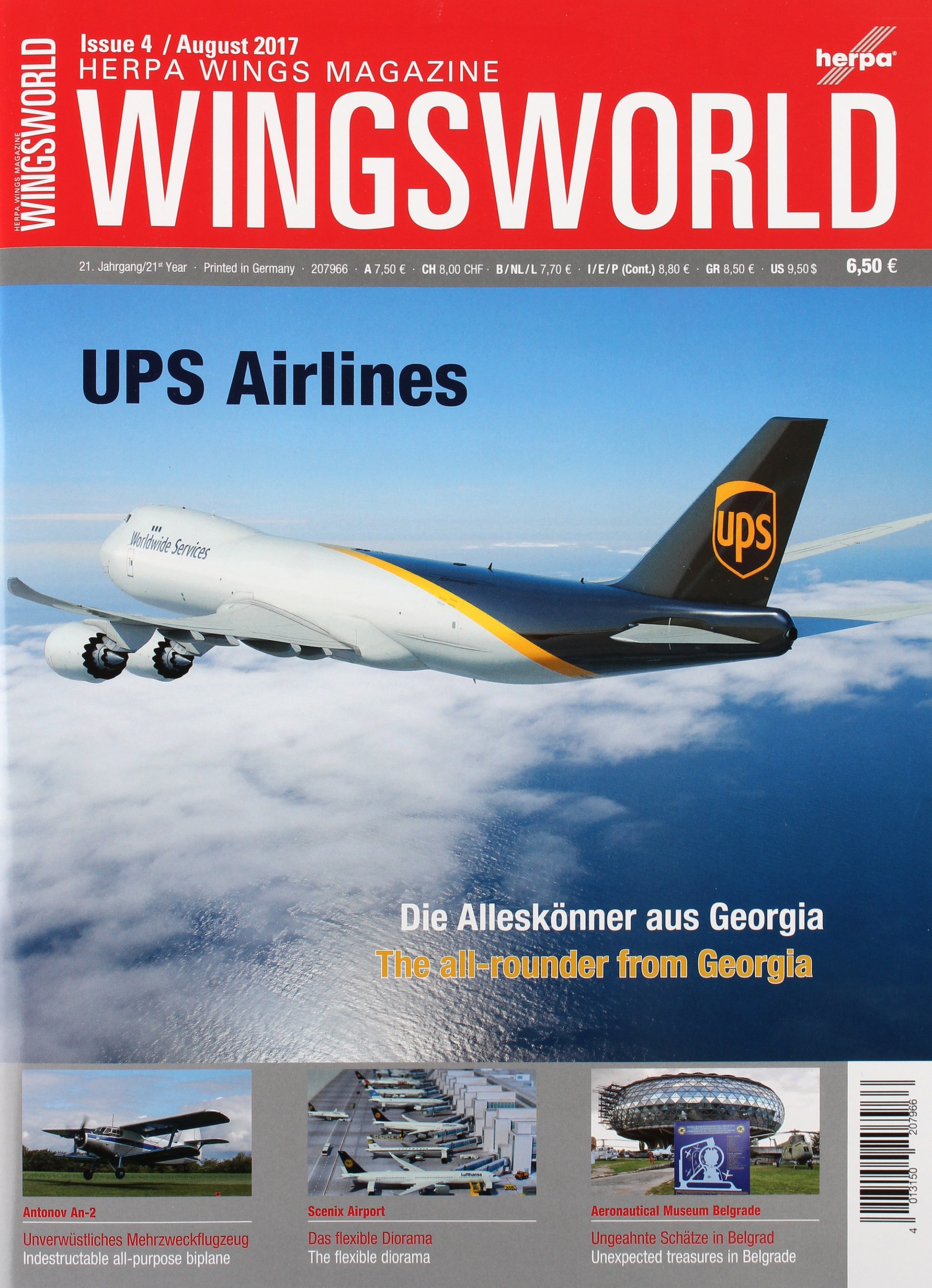Herpa Wings HE207966 Wingsworld 4/2017
