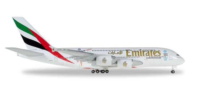 Herpa Wings HE527897-001 Emirates A380 1/500 Cricket World Cup Reg#A6-Eek