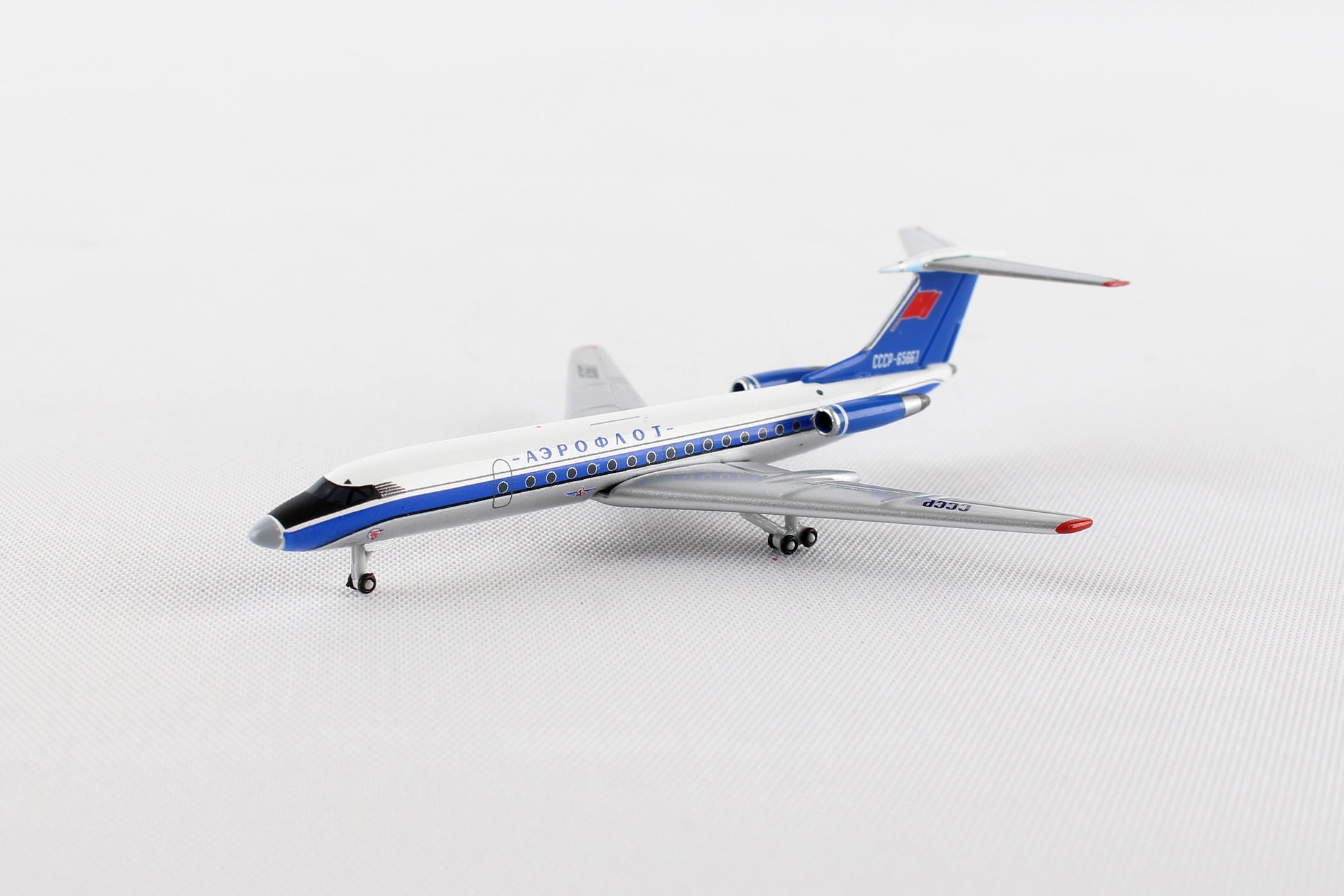 Herpa Wings HE529938 Aeroflot Tu134A 1/500 Bluebird Reg#Cccp-65667