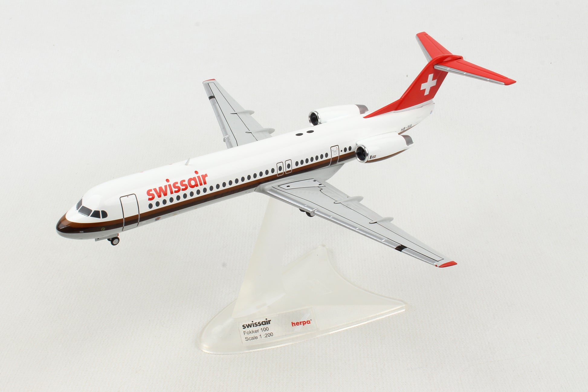 Herpa Wings HE559386 Swissair F-100 1/200