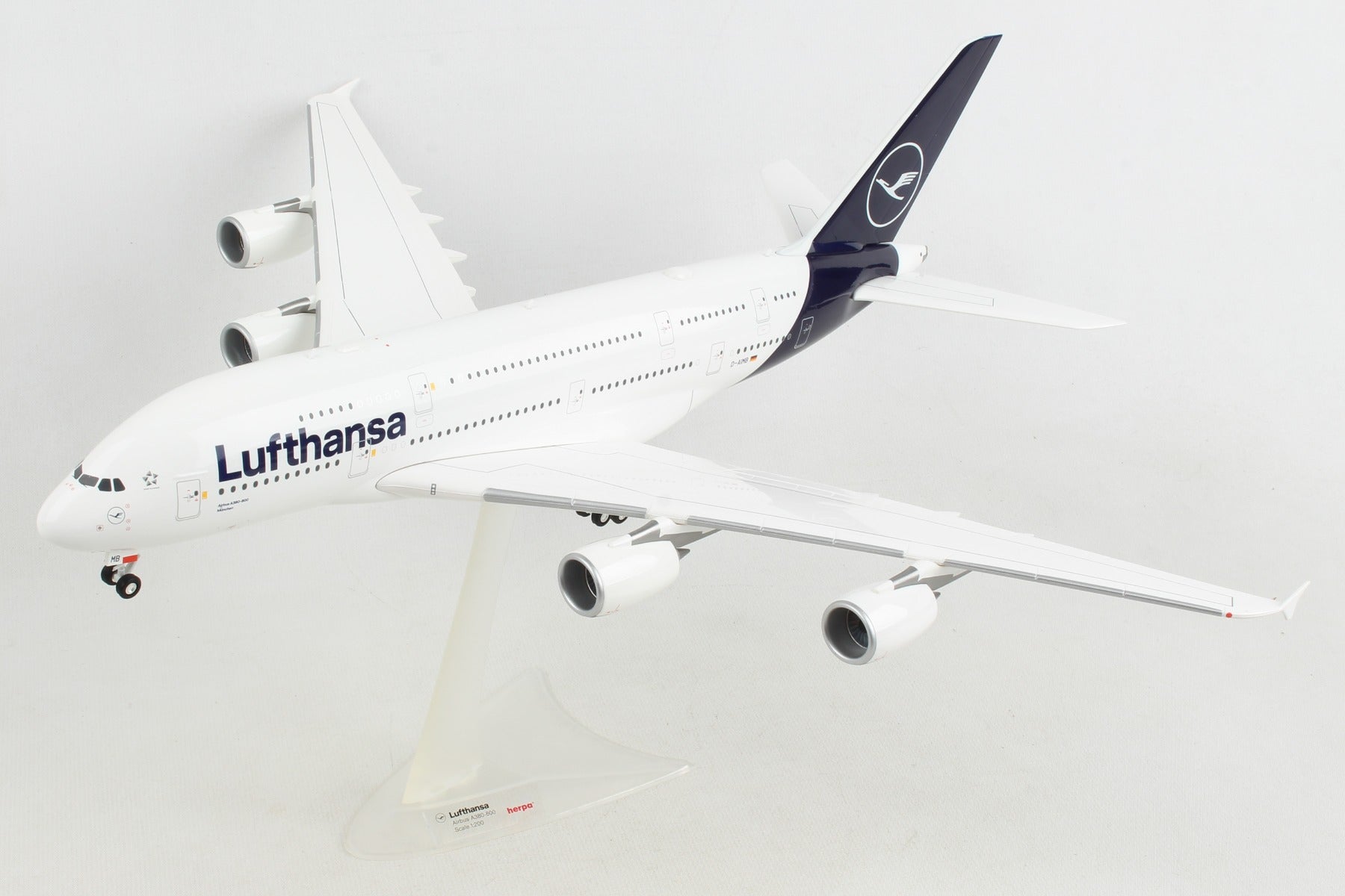 Herpa Wings HE559645 Lufthansa A380 1/200 New Livery
