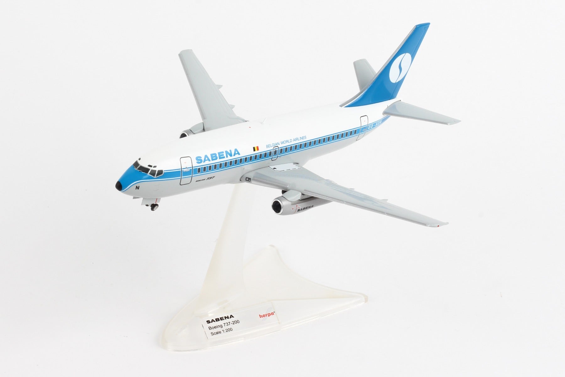Herpa Wings HE559942 Sabena 737-200 1/200