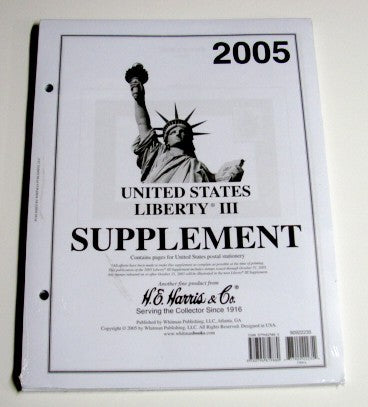 HE Harris 22235 2005 US Liberty III Stamp Album Supplement (D)
