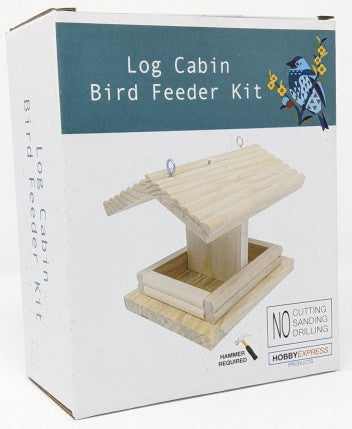 Hobby Express 60009 Log Cabin Bird Feeder Kit