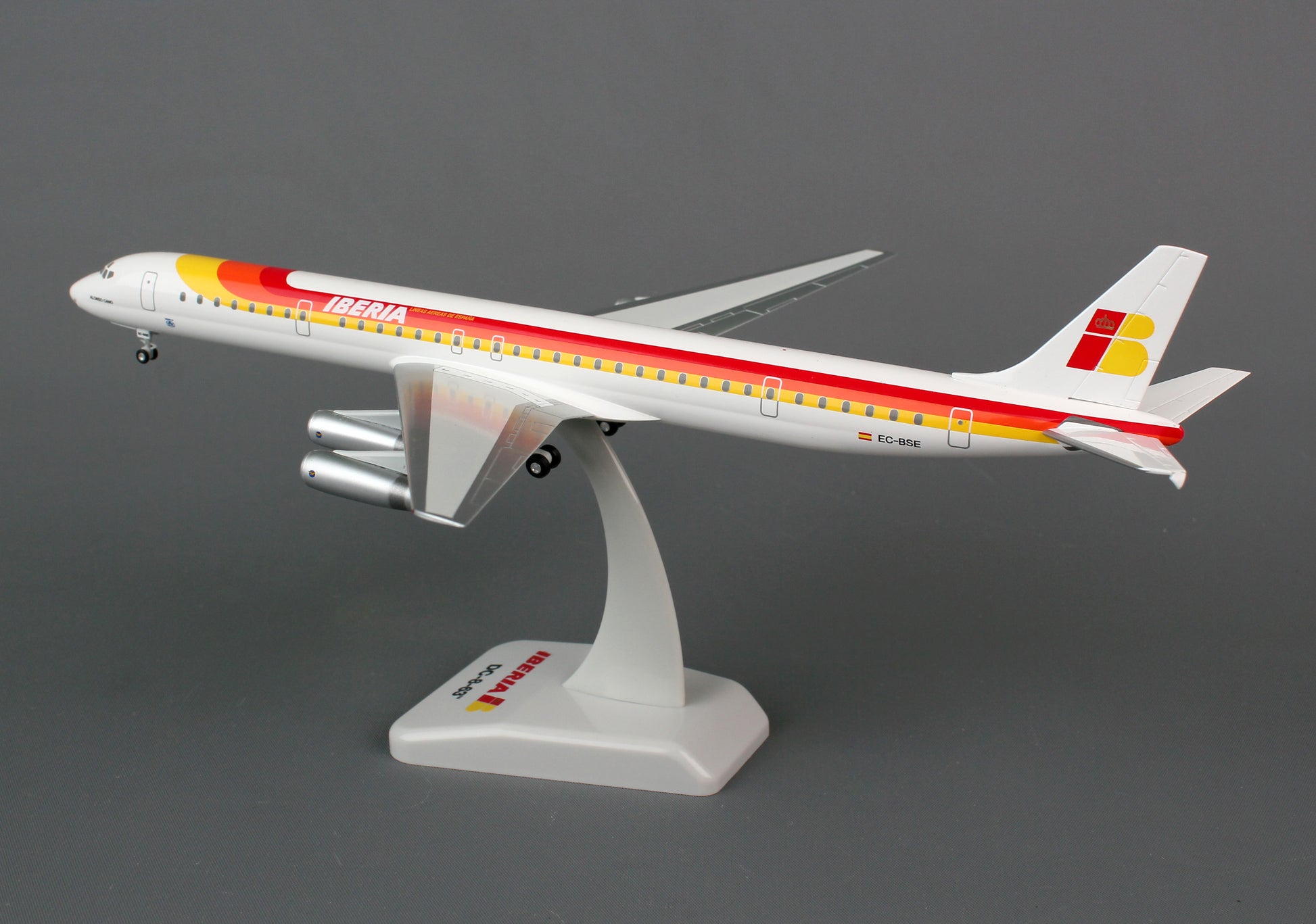 Hogan Wings HG0366G Iberia Dc-8-63 1/200 W/Gear Reg#Ec-Bse