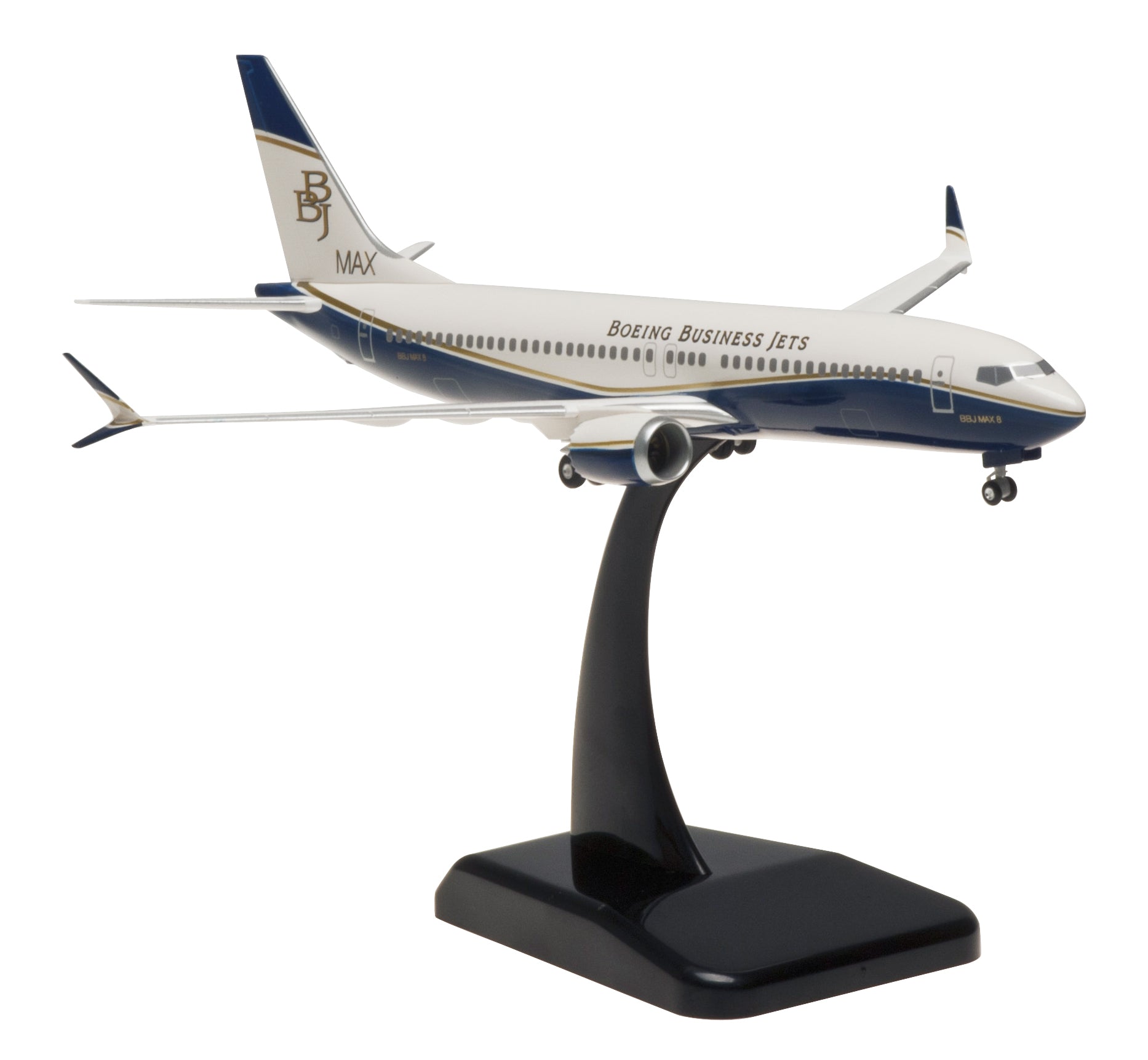 Hogan Wings HG10437G Boeing Business Jet 737 Max 8 1/200 W/Gear