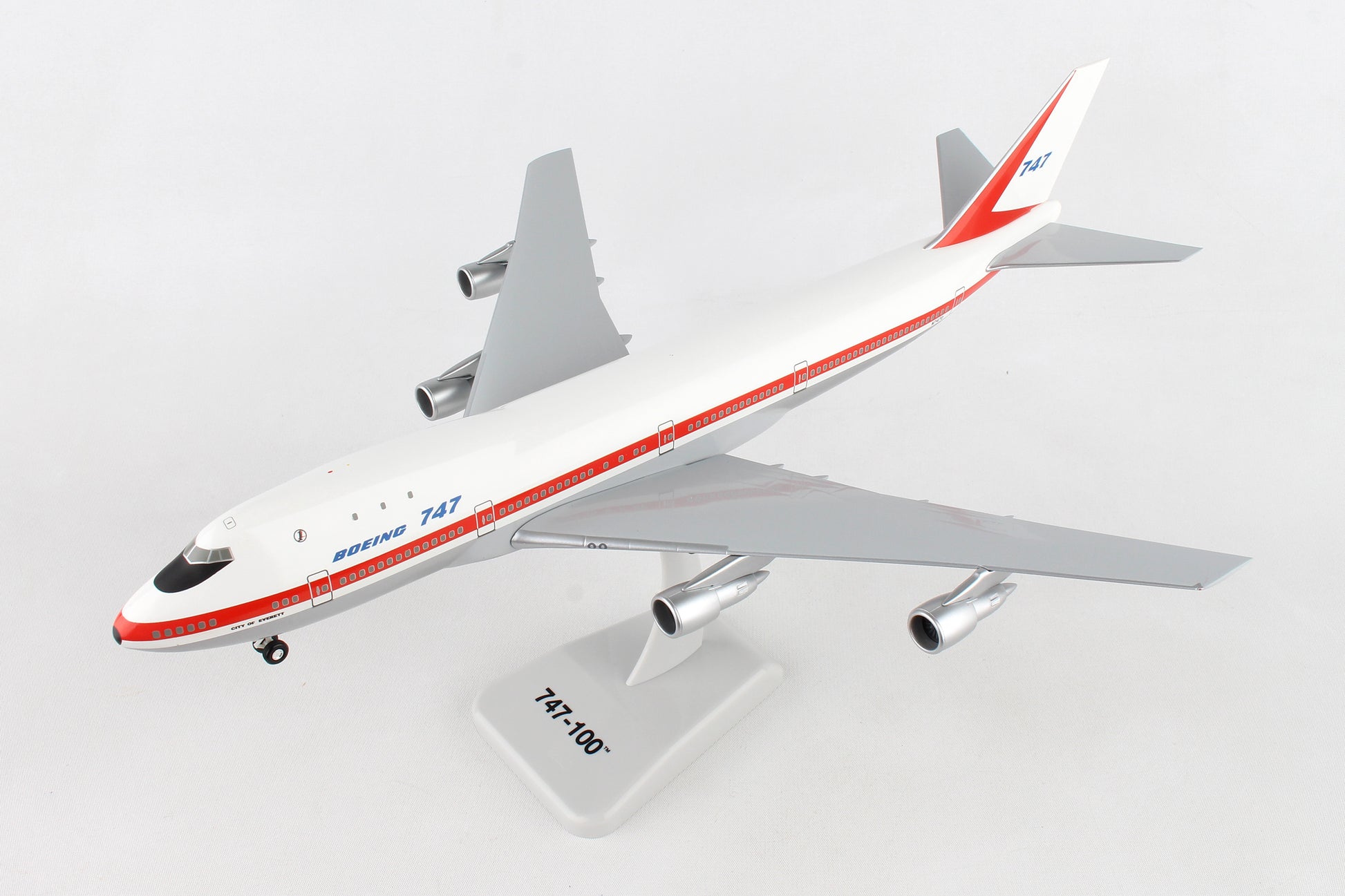 Hogan Wings HG11014G Boeing House 747-100 1/200 City Of Everett W/Gear