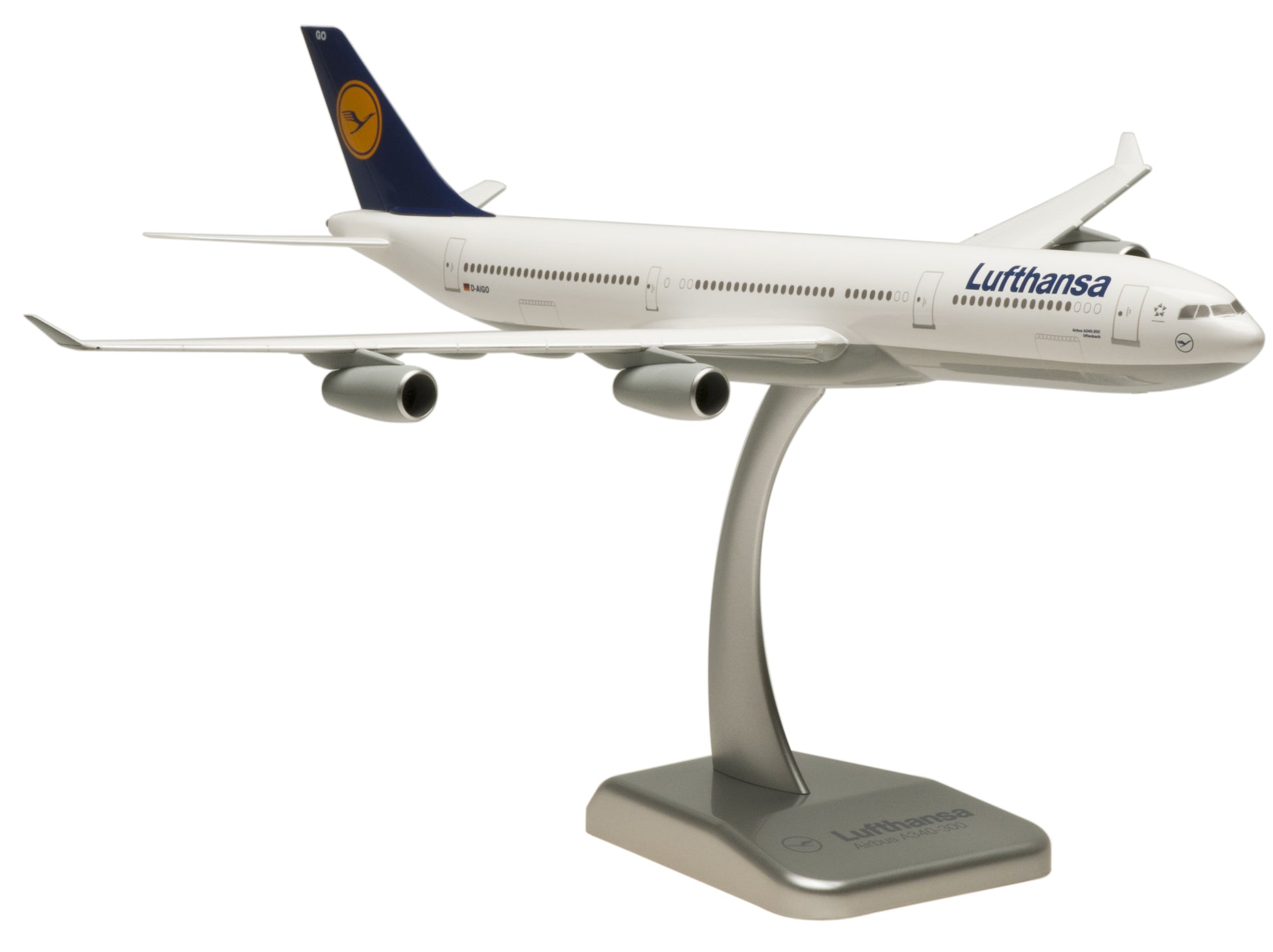 Hogan Wings HGLH15 Lufthansa A340-300 1/200 No Gear Reg#D-Aigo Offenbach