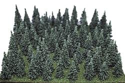 Heki Mini Forest 309 All Scale Assorted Pine Trees -- 1-1/2 to 3" 3.8 to 7.6cm pkg(100)