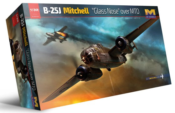 HK Models 1E+24 1/32 B25J Mitchell Glass Nose Version Bomber over MTO