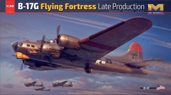 HK Models 1E+30 1/32 B17G Flying Fortress Late Production Heavy Bomber
