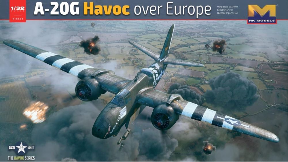 HK Models 1E+39 1/32 A20G Havoc over Europe Bomber 